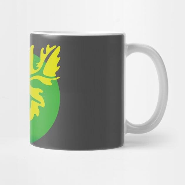 Leaf on a green planet logo by Creative Art Store